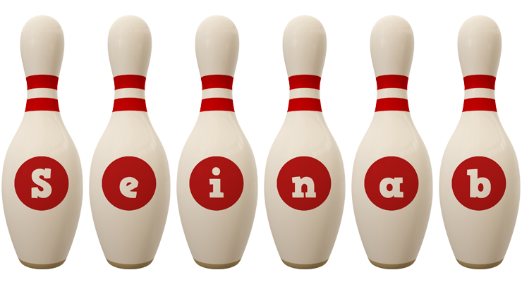 Seinab bowling-pin logo