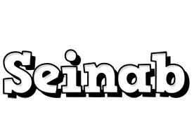 Seinab snowing logo