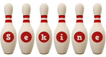 Sekine bowling-pin logo