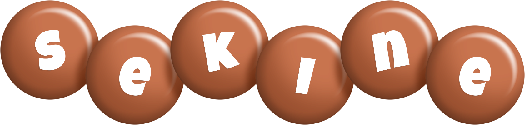Sekine candy-brown logo