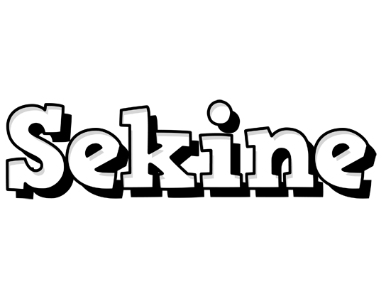 Sekine snowing logo