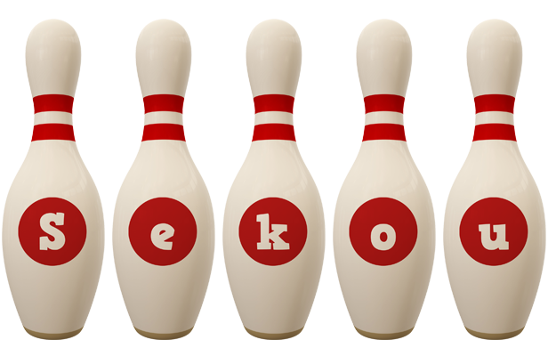 Sekou bowling-pin logo