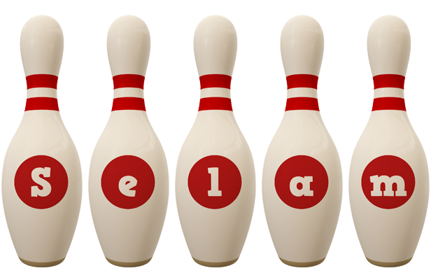 Selam bowling-pin logo
