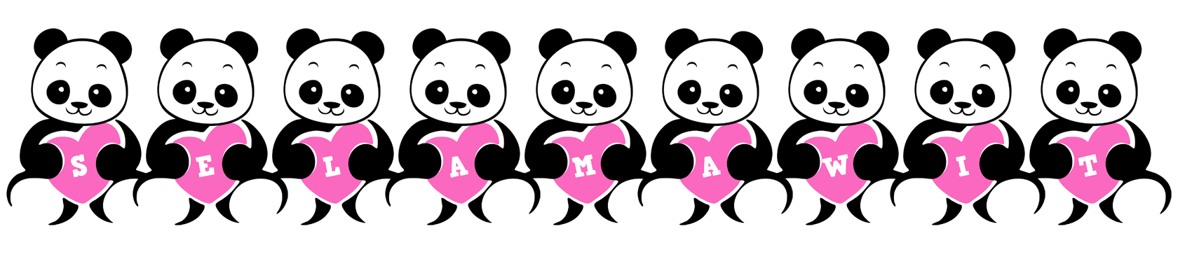 Selamawit love-panda logo