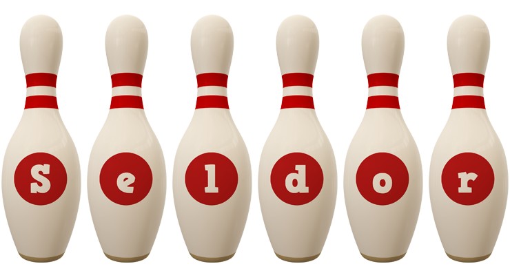 Seldor bowling-pin logo
