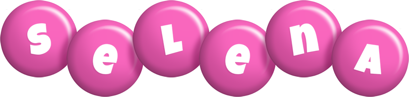 Selena candy-pink logo
