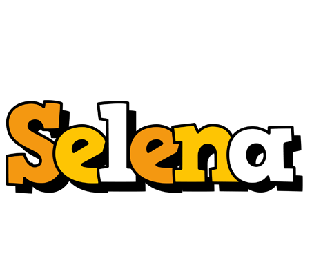 Selena cartoon logo