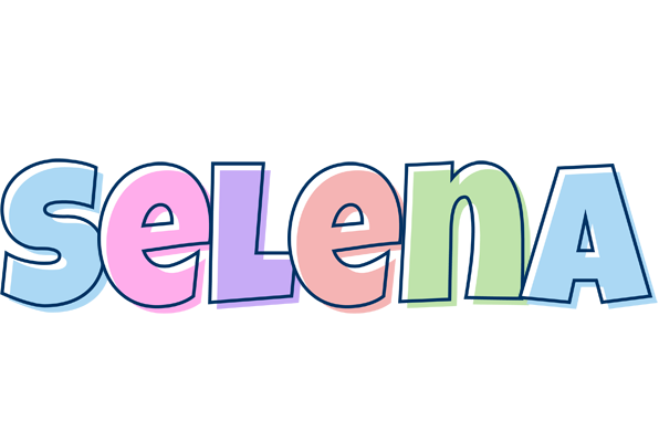 Selena pastel logo