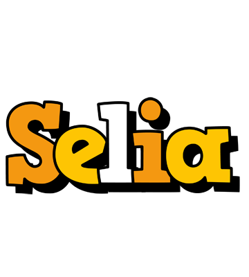 Selia cartoon logo
