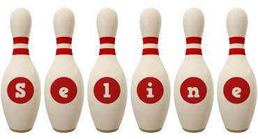 Seline bowling-pin logo