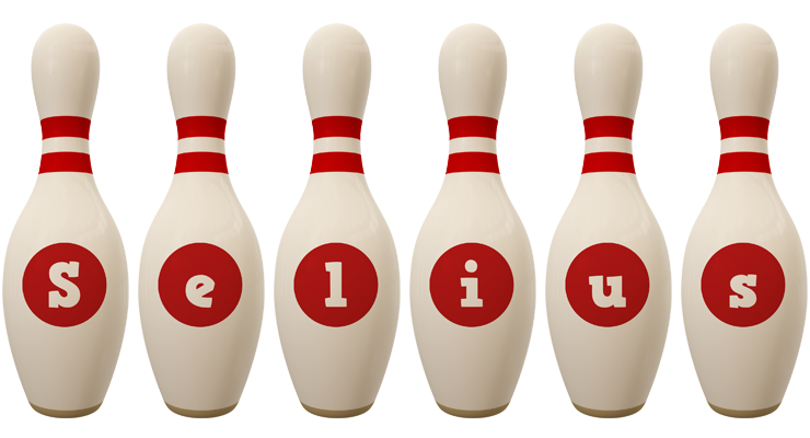 Selius bowling-pin logo