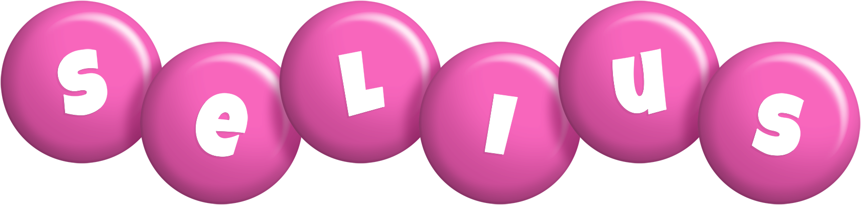 Selius candy-pink logo