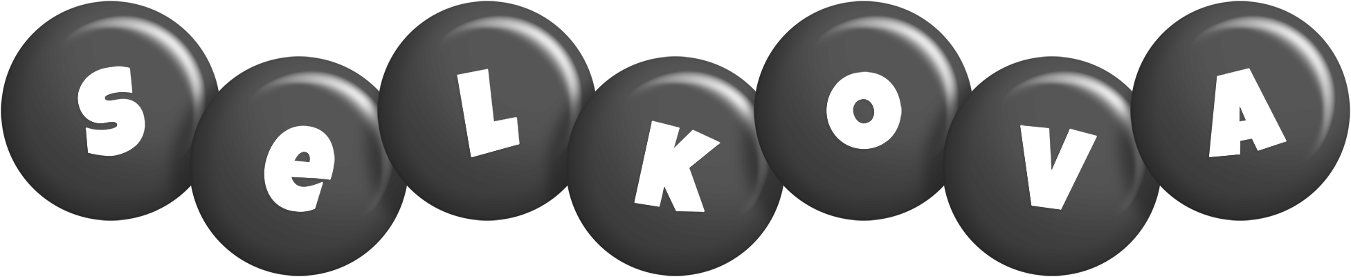 Selkova candy-black logo
