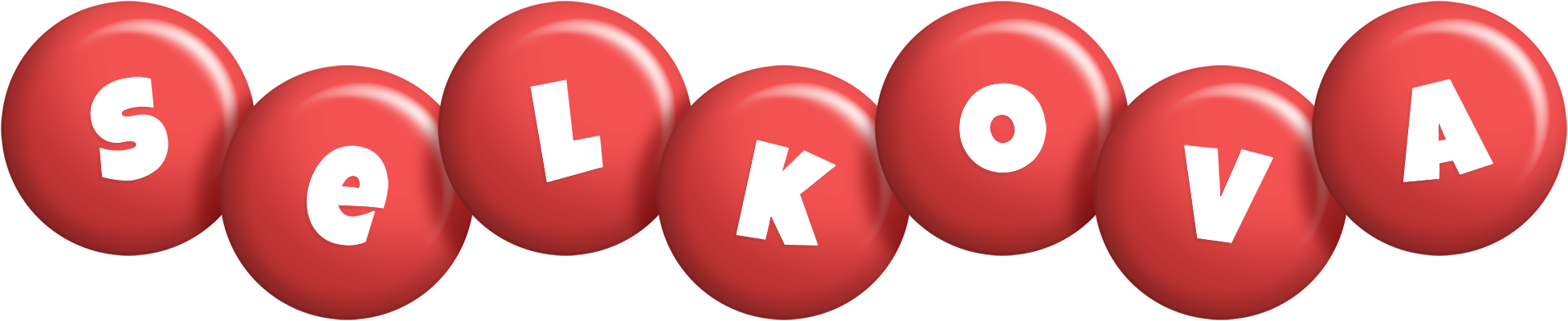 Selkova candy-red logo