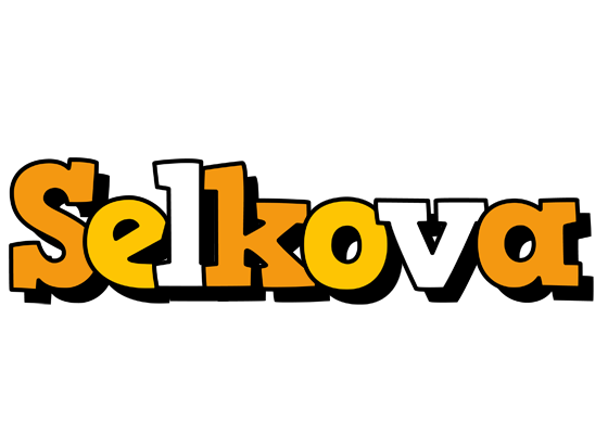 Selkova cartoon logo