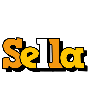 Sella cartoon logo