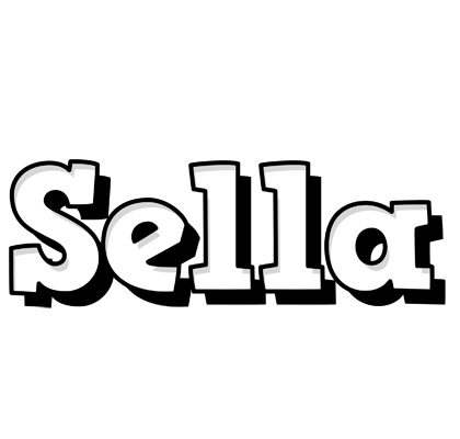 Sella snowing logo