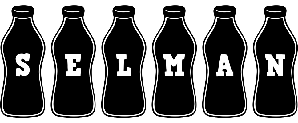 Selman bottle logo