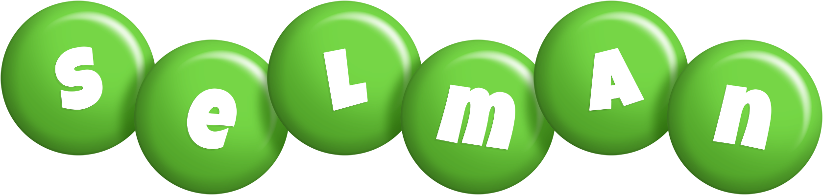 Selman candy-green logo