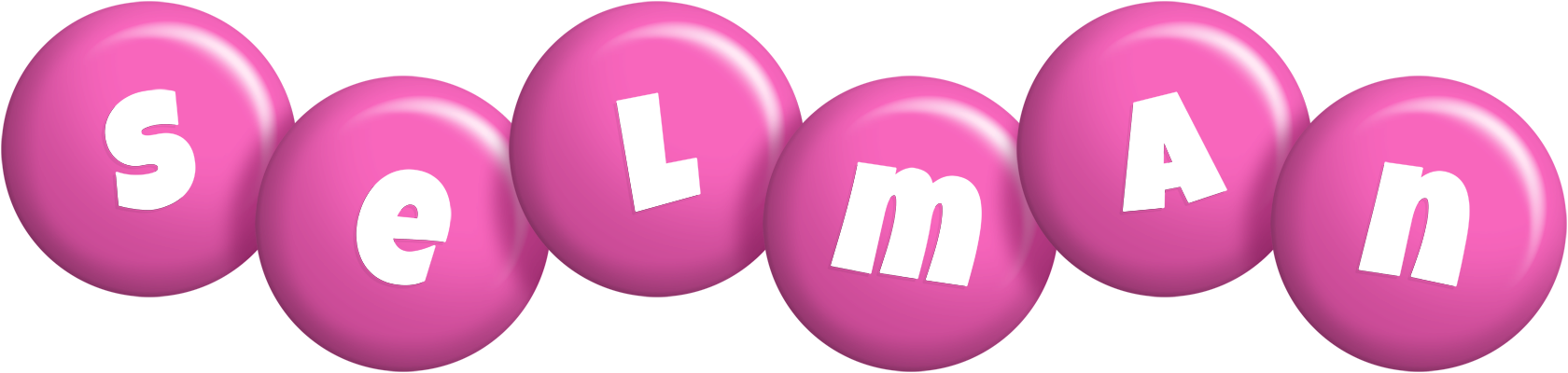 Selman candy-pink logo