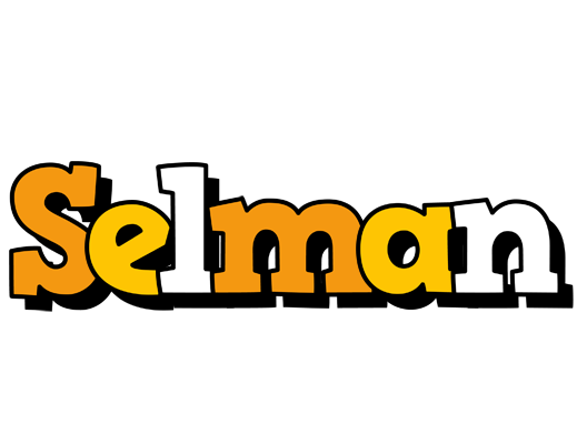 Selman cartoon logo