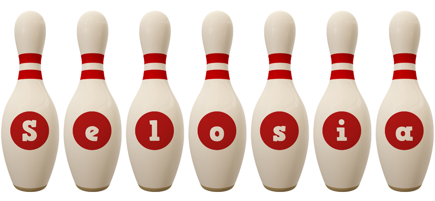 Selosia bowling-pin logo