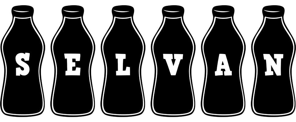 Selvan bottle logo