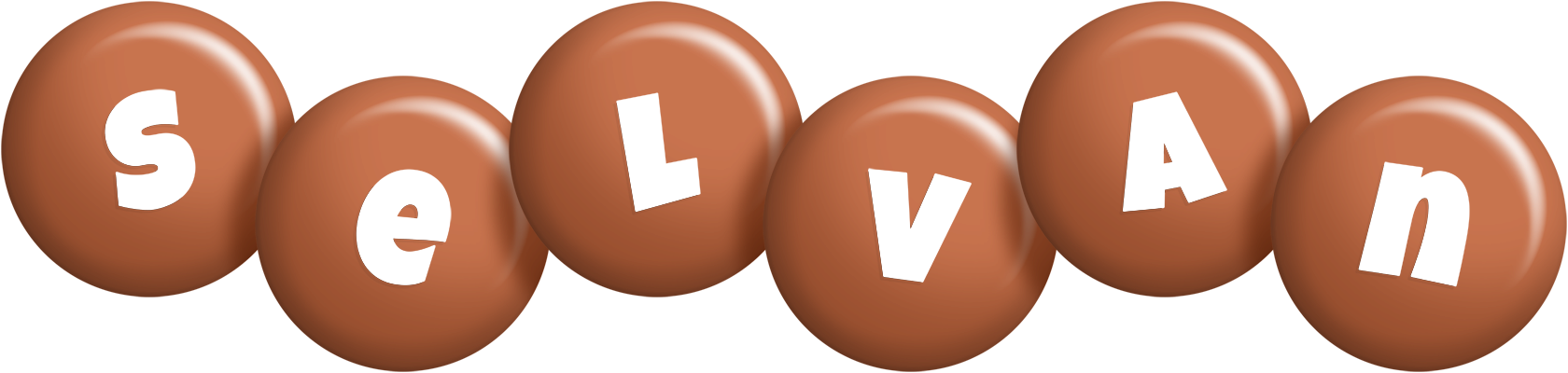 Selvan candy-brown logo