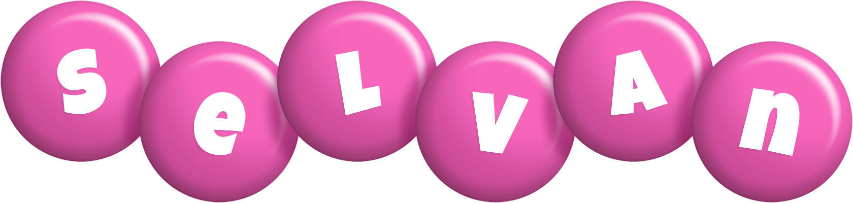 Selvan candy-pink logo
