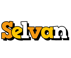 Selvan cartoon logo