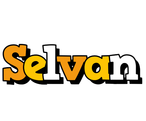 Selvan cartoon logo