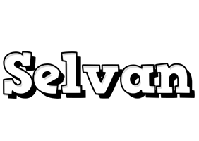 Selvan snowing logo