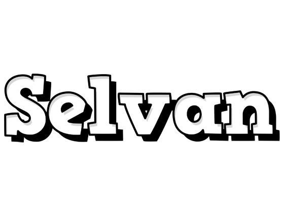 Selvan snowing logo