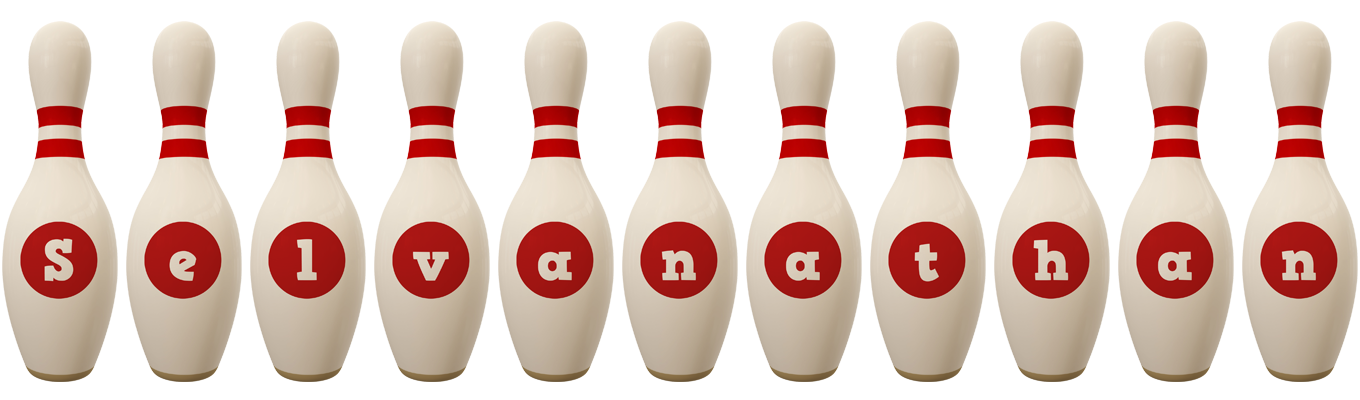 Selvanathan bowling-pin logo