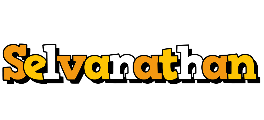 Selvanathan cartoon logo
