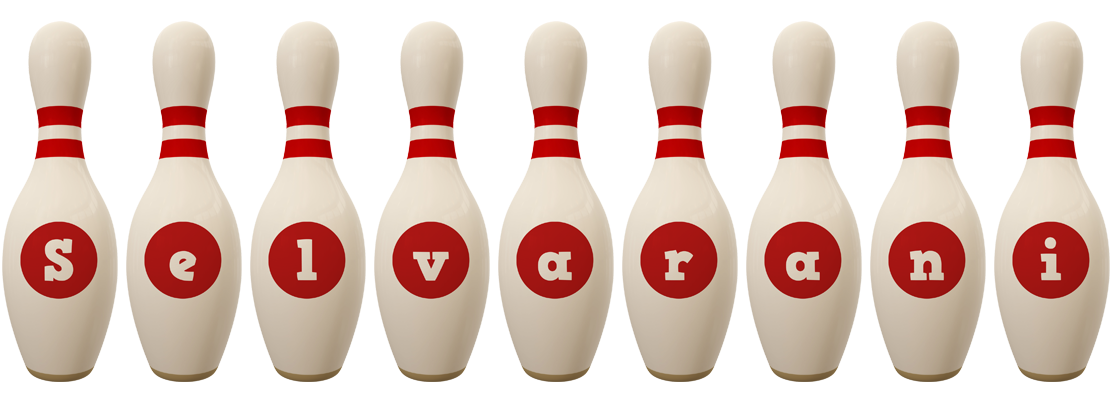 Selvarani bowling-pin logo