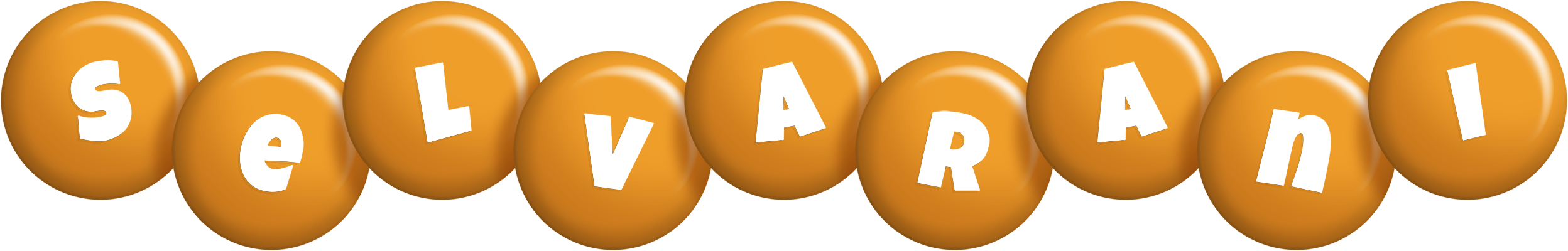 Selvarani candy-orange logo