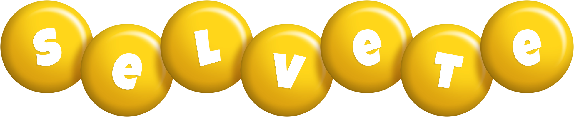 Selvete candy-yellow logo