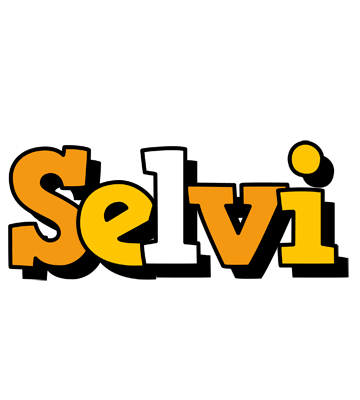 Selvi cartoon logo