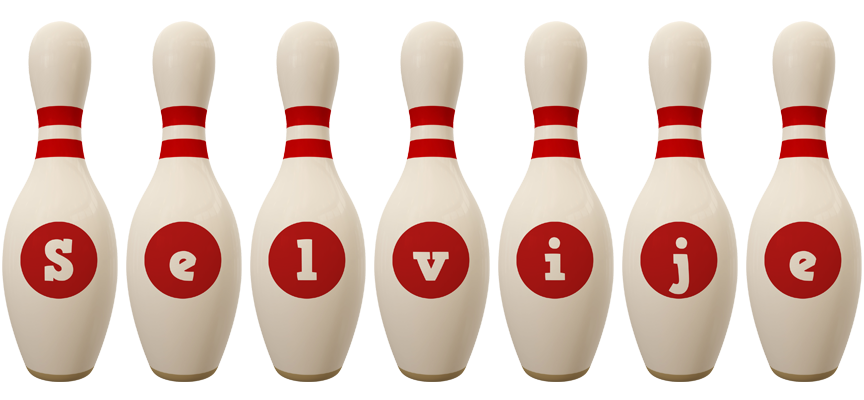 Selvije bowling-pin logo