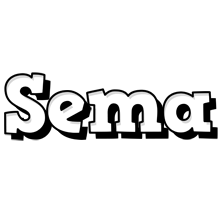 Sema snowing logo