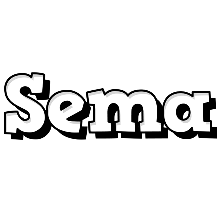 Sema snowing logo