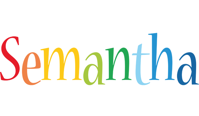 Semantha birthday logo