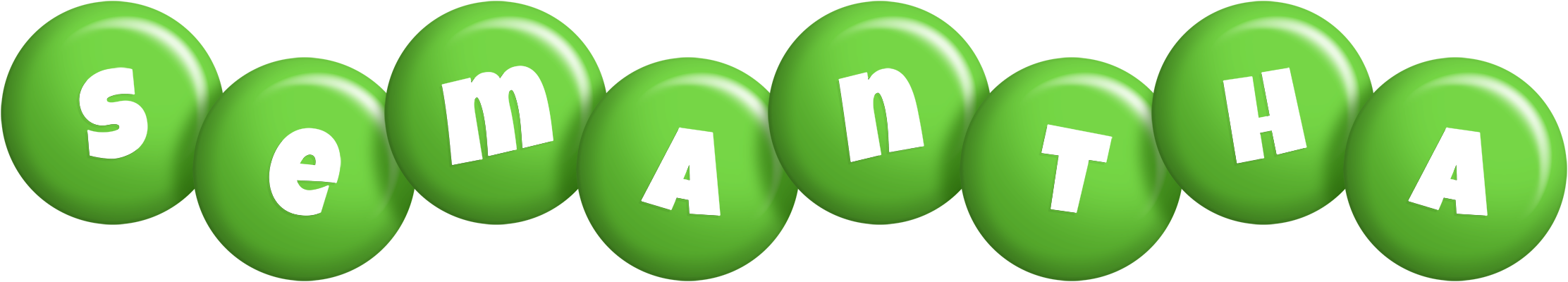 Semantha candy-green logo