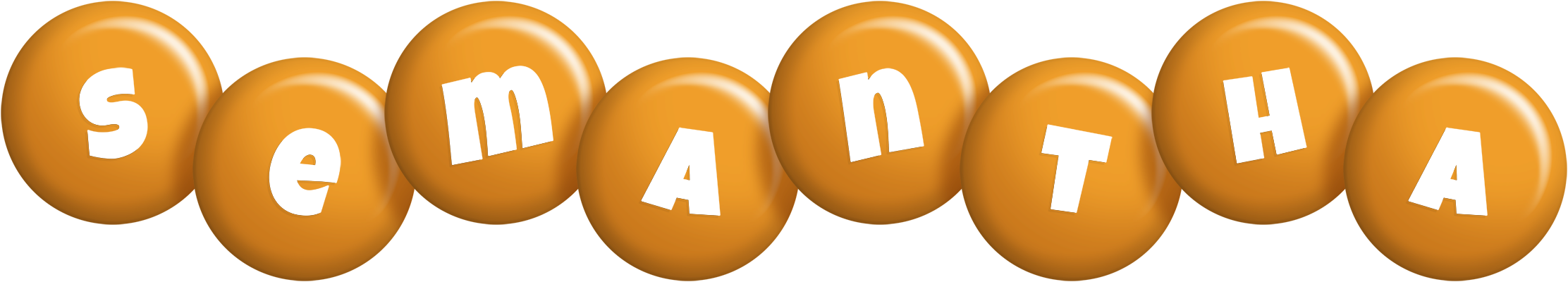 Semantha candy-orange logo