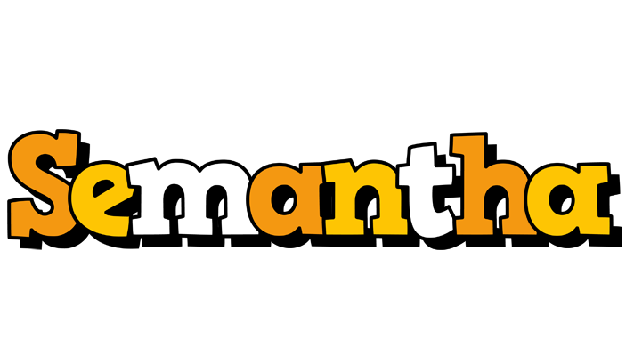 Semantha cartoon logo