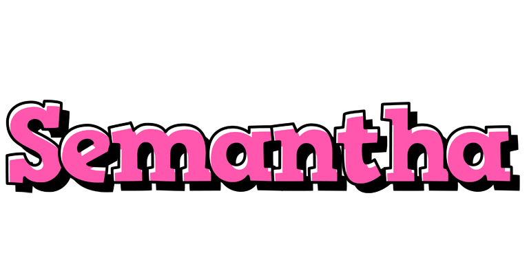 Semantha girlish logo