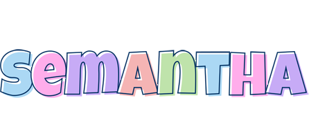 Semantha pastel logo