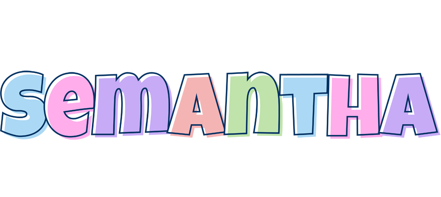 Semantha pastel logo