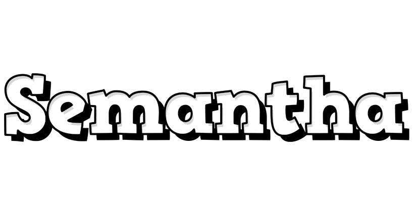 Semantha snowing logo